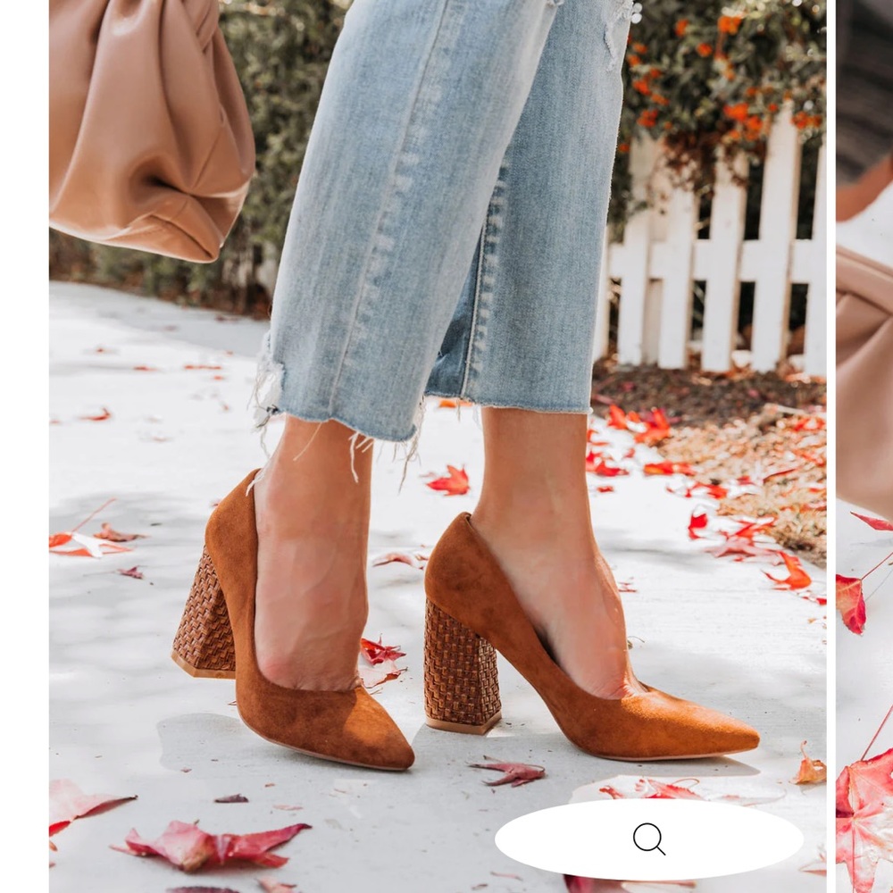 NWT Mary Faux Suede Pumps - Chestnut - 8